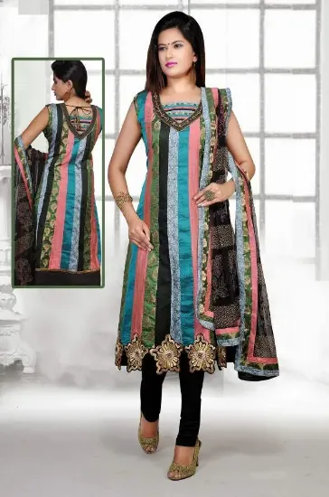 Picture of modest maxi gown anarkali designer long gaun style salw