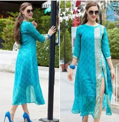 Picture of modest maxi gown carnation inspired 3 piece pakistani s