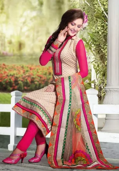 Picture of modest maxi gown designer bollywood suit indian ethnic 