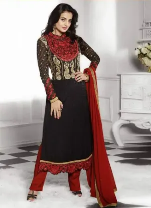 Picture of modest maxi gown designer fashionable long anarkali sty