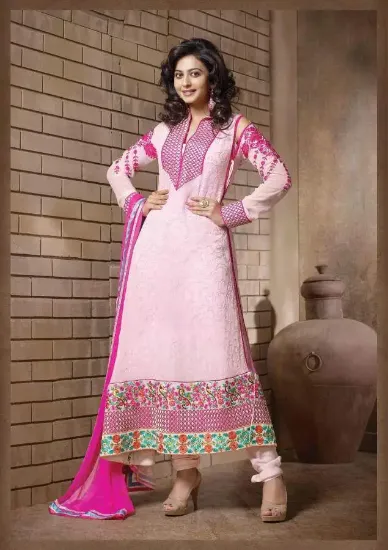 Picture of modest maxi gown designer salwar kameez party wear salw