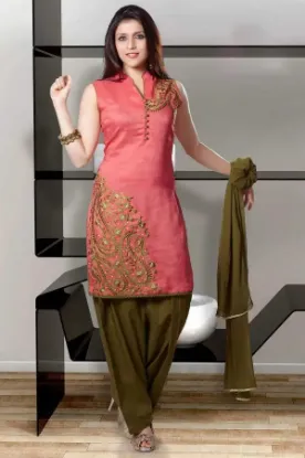 Picture of modest maxi gown fashion designer suit salwar cotton in