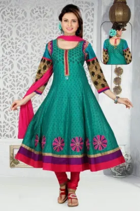 Picture of modest maxi gown salwar kameez party wear designer dres