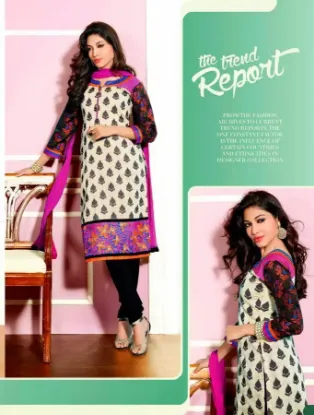 Picture of modest maxi gown straight salwar kameez printed salwar 