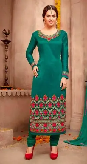 Picture of pakistan bollywood women anarkali salwar kameez indian 