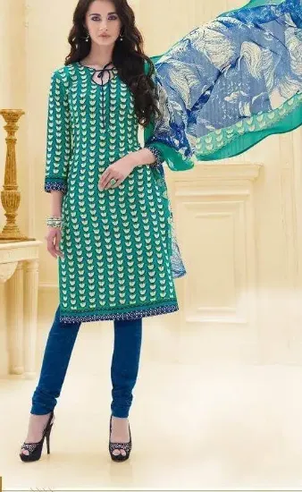 Picture of pakistani bollywood designer embroidered anarkali suit 