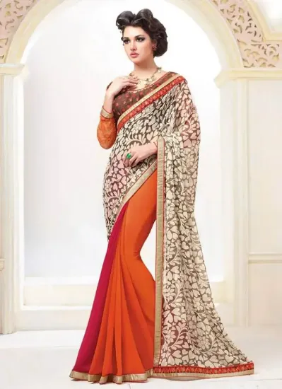 Picture of beach dress exclusive shaded sari ethnic dress wedding 