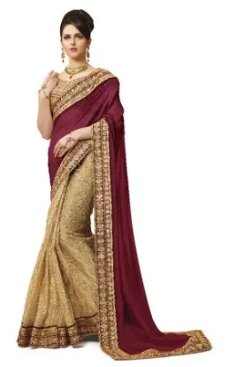 Picture of beautiful designer saree indian festive wear modest max