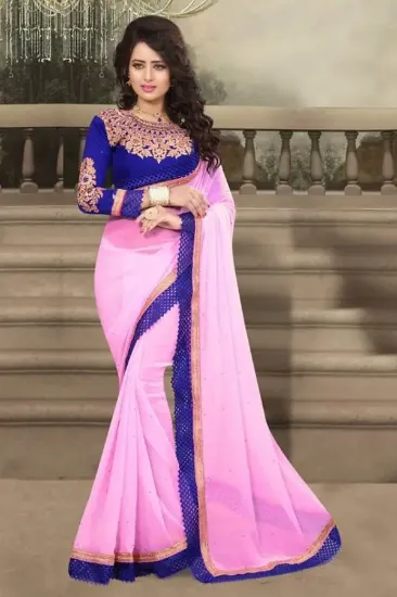 Picture of bengal soft silk saree with blouse grand pallu jari do,