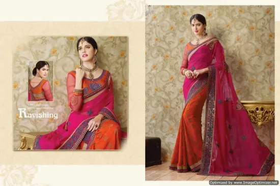 Picture of Bhagalpuri Soft Silk Saree Grand Stone Full Jari Work