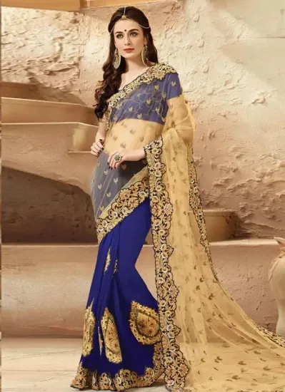 Picture of bhavi georgette printed casual saree sari bellydance fa