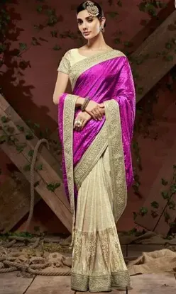 Picture of bollywood designer indian wedding partywear saree mirro