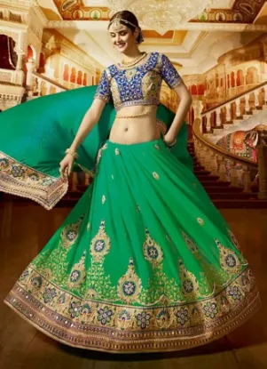 Picture of bollywood designer party fancy wear wedding bridal sar,