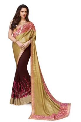 Picture of bollywood designer party wear saree sari pakistani ethn