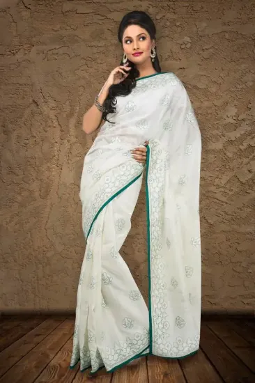 Picture of bollywood designer wedding partywear georgette saree s,