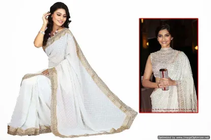 Picture of Bollywood Designer Women Traditional Sari Ethnic Partyw