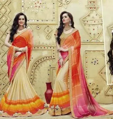 Picture of bollywood ethnic designer saree party wear women saree 