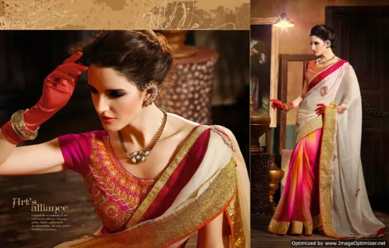 Picture of Bollywood Indian Designer Saree Party Wear Ethnic Pakis