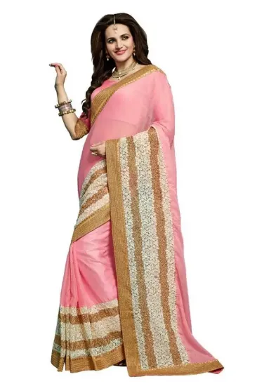 Picture of bollywood indian ethnic traditional designer saree sar,