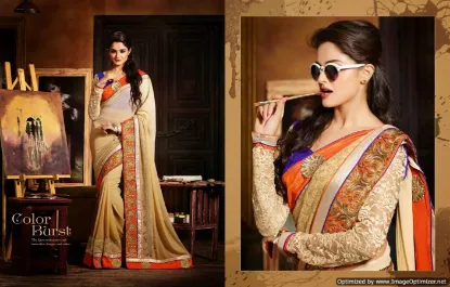 Picture of Bollywood Indian Ethnic Traditional Designer Saree Sari