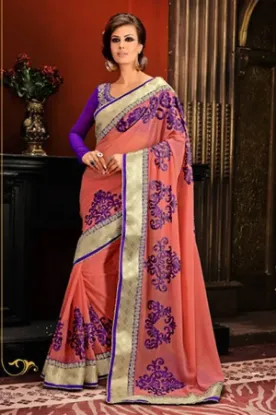 Picture of bollywood indian pakistani designer saree sari with bl,