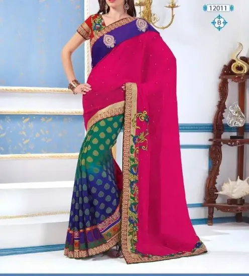 Picture of Bollywood Indian Saree Pakistani Party Wear Wedding & B