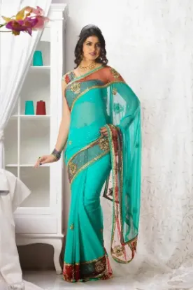 Picture of bollywood indian saree party wedding reception attracti