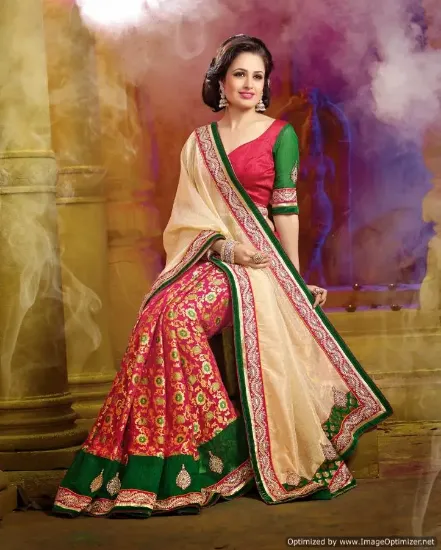 Picture of bollywood indian women ethnic saree party wear designe,