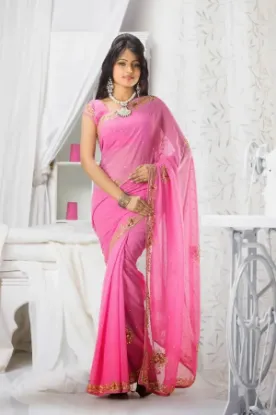 Picture of bollywood indian women ethnic saree party wear designer