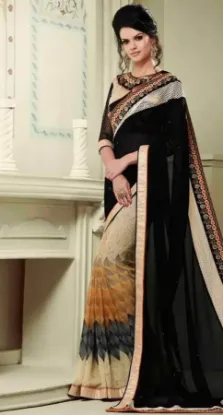 Picture of bollywood mirror work saree party indian pakistani ethn