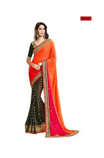 Picture of Bollywood Pakistani Fancy Saree Wedding Designer Tradit