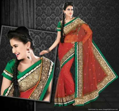 Picture of bollywood saree awesome look festival designer pakistan