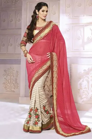 Picture of bollywood saree party wear indian ethnic pakistani des,