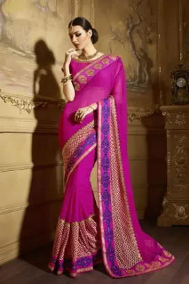 Picture of bollywood saree party wear indian pakistani ethnic wed,