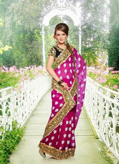 Picture of bollywood saree sari wedding reception heavy designer i