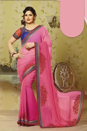 Picture of bollywood sari designer traditional partywear saree we,