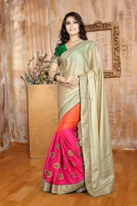 Picture of Bollywood Sari Indian Designer Wedding Traditional Sare