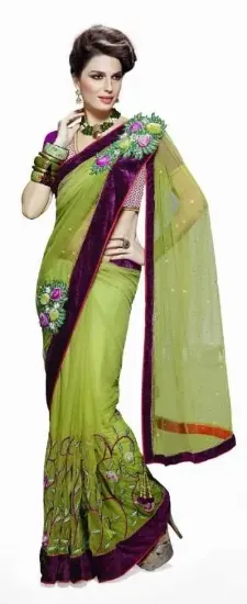 Picture of bollywood sari partywear saree indian women designer we