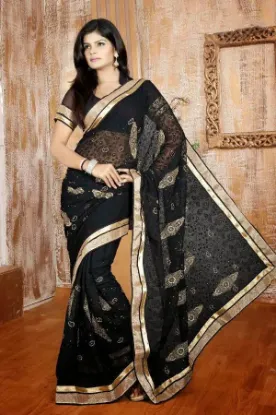 Picture of Bollywood Sari Saree Wedding Traditional Wear Designer 