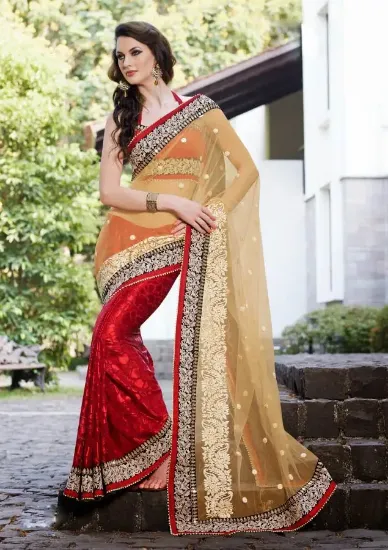 Picture of Bollywood Sari Wedding Traditional Wear Designer Indian