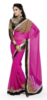 Picture of bollywood style indian women wedding party wear sari fa