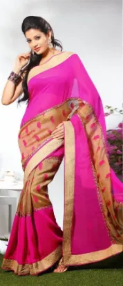 Picture of bollywood style saree pakistani woman fashion wedding ,