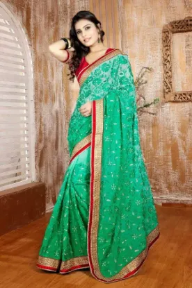 Picture of Bollywood Stylish Saree Designer Exclusive Indian Party