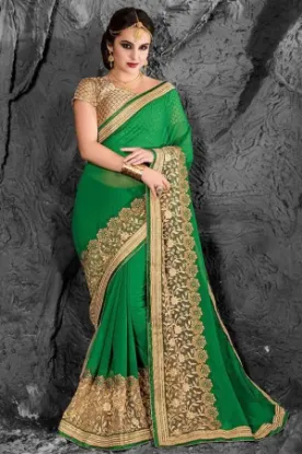 Picture of bollywood wedding saree indian designer wear festival ,