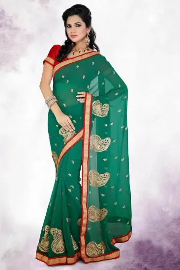 Picture of bridal designer saree bollywood ethnic style pakistani 