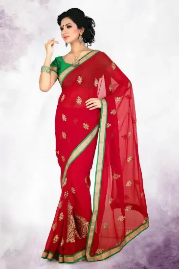 Picture of bridal designer sari wedding saree traditional party st