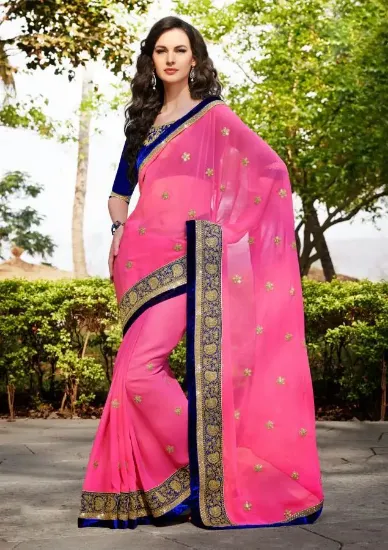 Picture of Bridal Wedding Festive Ethnic Wear Sarees Indian Design