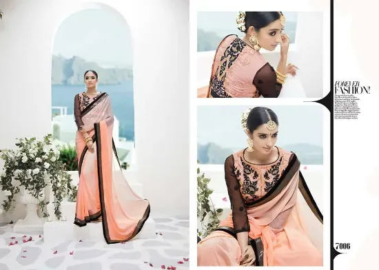 Picture of c03 indian wedding sari saree drape curtain wrap shawl,