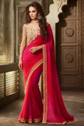 Picture of c14 indian designer bollywood wedding sari saree drape 