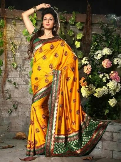 Picture of chandani georgette printed casual saree sari bellydance